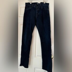 7 For All Mankind Dark Wash Straight Leg Jeans - Size 34
